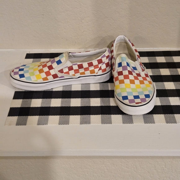 Vans Multicolor Checkered Slip-On Flats - Picture 4 of 5